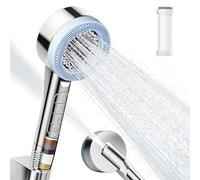 Pommeau de douche FYTSDIK à économie d'eau avec filtre - Douchette à main haute pression - 4 types de jet - Pommeau de douche à économie d'eau avec niveaux de brossage et de filtration - Pour éliminer