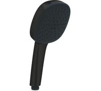 GROHE Vitalio Comfort 110, Douchette Carrée 2 Jets (Pluie et Stimulant), Economie d'Eau, Sélection Facile, Procédé Anti-Calcaire, Noir Mat, 263972431