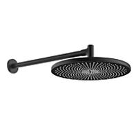 Pommeau de douche Hansa 4726030033, montage mural, 2000 trou, noir mat