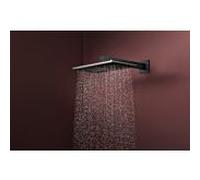 hansgrohe Raindance Alive Q Douche de tête 210/340 2jet, avec bras de douche, 24550340, Couleur: Chrome noir brossé