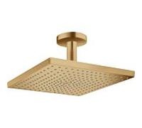 Pommeau de douche hansgrohe Raindance E 26251140 avec raccordement au plafond, 1 jet, 9 l/min, bronze brossé