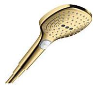 Pommeau de douche hansgrohe Raindance Select E 28728990 Pommeau de douche taille 120 mm, 3 jets, EcoSmart, 8 l/min, aspect or poli