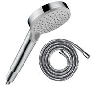Pommeau de douche HANSGROHE Vernis Blend 100 EcoSmart Vario chromé + flexible de douche 1 60 m HANSGROHE Metaflex chromé