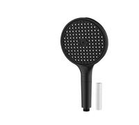 Pommeau de douche haute pression 3 modes, grand panneau de 150 mm, avec filtre, pulvérisateur à main à économie d'eau, accessoires de salle de bain(Black Shower)