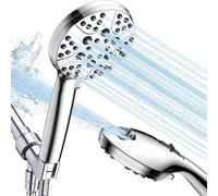 pommeau de douche haute pression, 8 modes de pulvérisation, 2 modes de pulvérisation puissants pour le nettoyage de la salle de bain, anti-calcaire, économie d'eau
