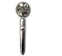 Pommeau de douche haute pression à main avec ventilateur turbo et filtre, jet à économie d'eau et effet pluie(A)