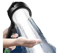 Pommeau de douche haute pression, accessoire de salle de bain, économie d'eau, jet réglable sous pression, affichage numérique de la température à LED(White)