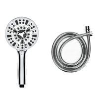 Pommeau de douche haute pression AquaCare AS-SEEN-ON-TV - Buses anti-obstruction, lavage puissant intégré pour nettoyer la baignoire, le carrelage et les animaux domestiques, tuyau en acier inoxyda