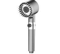 Pommeau de douche haute pression avec 3 modes | Pommeau de douche à pluie pour salle de bain avec bouche en silicone pour massage