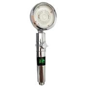 Pommeau de douche haute pression avec affichage numérique de la température à LED, 1 pièce(NO Temp control S)