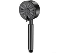 Pommeau de douche haute pression en acier inoxydable 304, 3 modes de pulvérisation à impulsion, support mural pour systèmes à faible débit, finition grise (C)