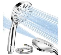 Pommeau de douche haute pression et tuyau 1,8 m, OHDAY 6 modes de pulvérisation, puissant pommeau de douche à main intégré pour nettoyer baignoire, carrelage, animaux de compagnie, coin de salle de