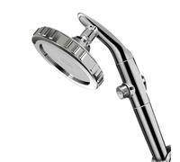 Pommeau de douche haute pression filtré à économie d'eau, grand panneau, filtre eau une touche, accessoires salle bains Pour Adultes(Silver)