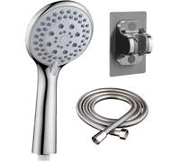 Pommeau de Douche Haute Pression, Pommeau de Duche avec Tuyau, Douchette à Main pour Salle de Bain, Jet Puissant Encastrable pour C