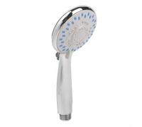 Pommeau de douche haute pression, pulvérisateur portatif à 5 modes avec finition chromée, buse de bain ronde économe en eau, interface G1/2 facile à installer pour tuyau standard, argent