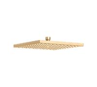 Pommeau de douche KEUCO Universal 53086250100 250 x 250 mm, laiton brossé, carré, douche en plastique