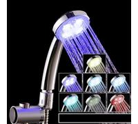 Pommeau de douche lumineux à LED qui passe à travers 7 couleurs pour un moment de bain agréable