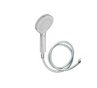 Pommeau de douche Metro 3 jets chromé + flexible