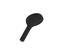 Jacob Delafon - Pommeau de douche Metro - Rond - Diamètre 11cm - 3 Jets à Bouton - Economie d'eau 10L/min - Douchette à main - Finition Noir mat - E24319-BL