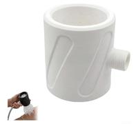 Pommeau de douche minimaliste fabriqué par processus d'impression 3D avec accent sur l'optimisation de la pression et la compatibilité des tuyaux (blanc)