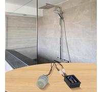 Pommeau de douche numérique LED avec générateur de moteur intégré, affichage de la température activé par le débit d'eau, design de réduction du bruit (BJL2629)