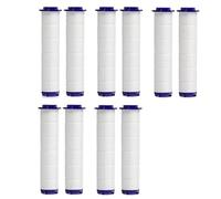 Pommeau de douche pivotant à 360°, économie d'eau, haute pression, turbo, hélice, avec ventilateur, filtre intégré, accessoires de salle de bain(10pcs filter element)