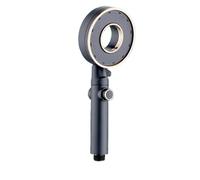 Pommeau de douche Pommeau de douche haute pression, 3 modes réglables, économie d'eau, arrêt à une touche, buse pulvérisation, accessoire robinet salle bain pour salle bain(Grey)