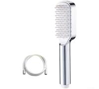 Pommeau de douche portable à deux réglages avec brosse de massage en silicone doux pour chiens, chats et jeunes pour enfants (E)