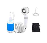 Pommeau de Douche Portable Extérieur Rechargeable Haute Pression - 5000mAh, Affichage Numérique - Idéal Camping, Randonnée et Voyage