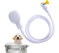 Pommeau De Douche Portable Robinet De Douche Pour Animaux Domestiques Et Enfant Douchette Lavabo Avec Tuyau Flexible, Douchette Evier Cuisine (Blanc)