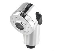 Pommeau de douche pour chaise de salon de coiffure, double mode réglable à bulles et pulvérisation, acier inoxydable + plastique technique, G1/2 trois (1 pièce)