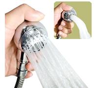 Pommeau de douche pour salon de coiffure et salon de coiffure, avec jet d'économie d'eau et filtre pour le lavage des cheveux dans les salles de coiffure et de beauté, matériau ABS chromé
