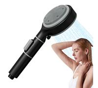 Pommeau de douche pressurisé, pommeau de douche portable, buse pulvérisateur de douche massante avec 5 modes, pommeau de douche à effet pluie pressurisé à économie d'eau pour le nettoyage