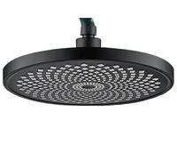 Pommeau de Douche Puissant Pommeau de douche rond hygiénique, bain-douche, plafond, pluie, Kit, système salle bains(Black,10 inch)