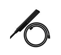 Pommeau de douche Pulsify E 100 EcoSmart noir mat + flexible de douche HANSGROHE Designflex 125 cm noir mat