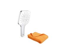 Pommeau de douche Quickfix Vitalio Smartactive 130 Cube 3 jets + microfibre