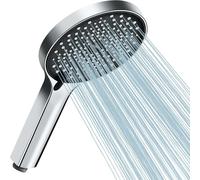 【Pommeau de douche rafraîchissant d'été】Pommeau de douche économe en eau Cobbe, grande douche pluie avec 3 modes de jet, amplification de pression, noir/chrome