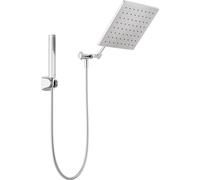 Pommeau de douche Raincan de 25,4 cm et combiné à main avec bras d'extension réglable