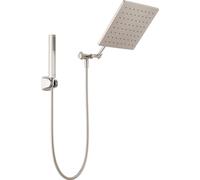 Pommeau de douche Raincan de 25,4 cm et combiné à main avec bras d'extension réglable