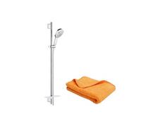 Pommeau de douche Rainshower Smartactive 130 3 jets avec barre + microfibre