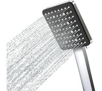 Pommeau de douche rectangulaire 6 jets noir mat Vendos85