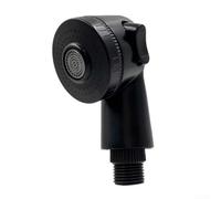 Pommeau de douche réglable à 2 modes pour salon de coiffure avec bouton interrupteur latéral et interface G1/2, noir