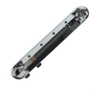 Pommeau de douche réglable à 3 modes, jet de pluie haute pression à économie d'eau avec installation sans perforation, angles rotatifs pour petites salles de bains, noir (chromé)