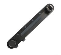 Pommeau de douche réglable à 3 modes, jet de pluie haute pression à économie d'eau avec installation sans perforation, angles rotatifs pour petites salles de bains, noir (gris)