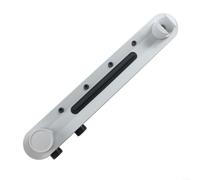 Pommeau de douche réglable à 3 modes, jet de pluie haute pression économie d'eau avec installation sans perforation, angles rotatifs pour petites salles de bains, noir (blanc)