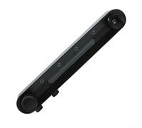 Pommeau de douche réglable à 3 modes, jet de pluie haute pression économie d'eau avec installation sans perforation, angles rotatifs pour petites salles de bains, noir