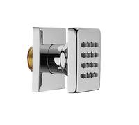 Pommeau de Douche réglable en Laiton Massif de 5 cm (2 Pouces), pommeau de Douche carré Mural pour Une expérience Spa, Ch h, 1 pommeau de Douche Haute Pression