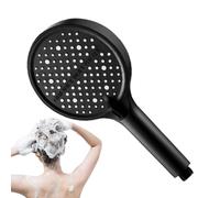 Pommeau de douche - Robinet de salle de bain ABS haute pression de 7 pouces - Remplacement anti-sabot anti-rouille - Poussée d'économie d'eau électroplée - Eau dure pour le lavage quotidien