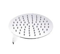 Pommeau de douche rond de 30,5 cm - Pommeau de douche à effet pluie en acier inoxydable, finition chromée, amélioration de la salle de bain luxueuse, idéal pour une expérience relaxante au spa