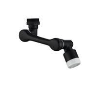 Pommeau de douche rotatif pour robinet / mitigeur Le noir